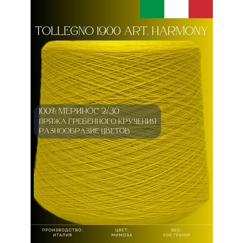 100% Меринос Пряжа из Италии Tollegno 1900 Harmony Мимоза