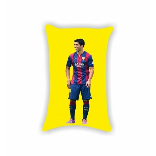 Подушка GOODbrelok Луис Альберто Суарес Диас, Luis Alberto Suarez Diaz №19 белый