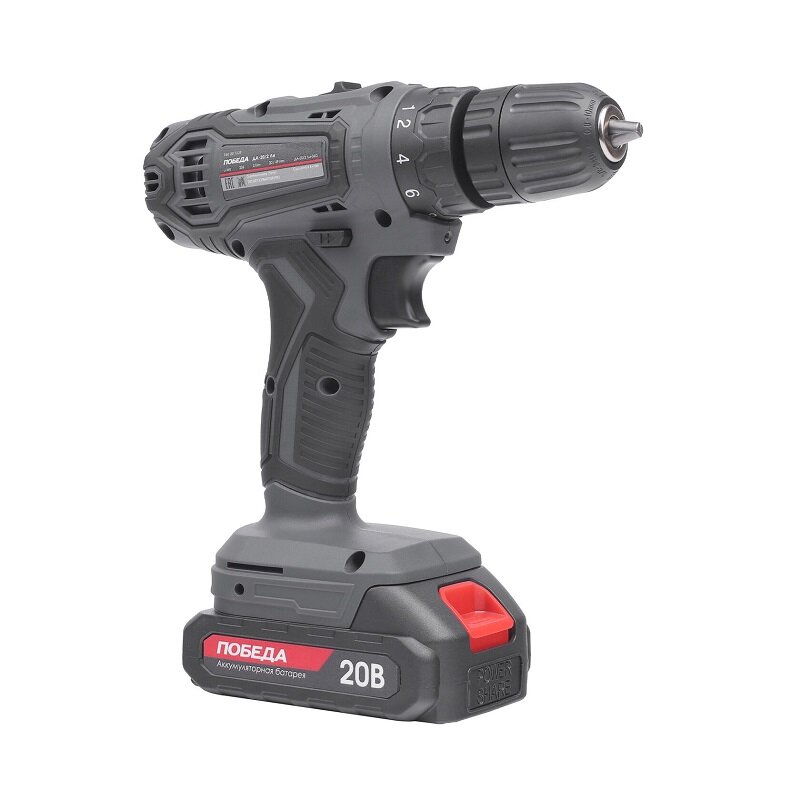 фото Дрель-шуруповерт аккумуляторная Победа ДА-20/2 Ли-М