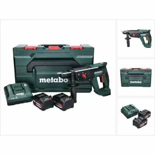 Аккумуляторный перфоратор Metabo KH 18 LTX BL 24 2x4.0, ASC55 601712510