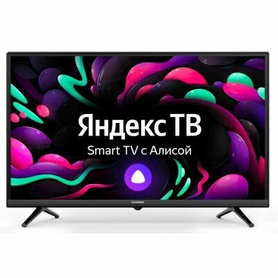 фото Телевизор LED SunWind 32" SUN-LED32XS305 Яндекс. ТВ Slim Design черный FULL HD 60Hz DVB-T DVB-T2 DVB-C DVB-S DVB-S2 USB Smart TV