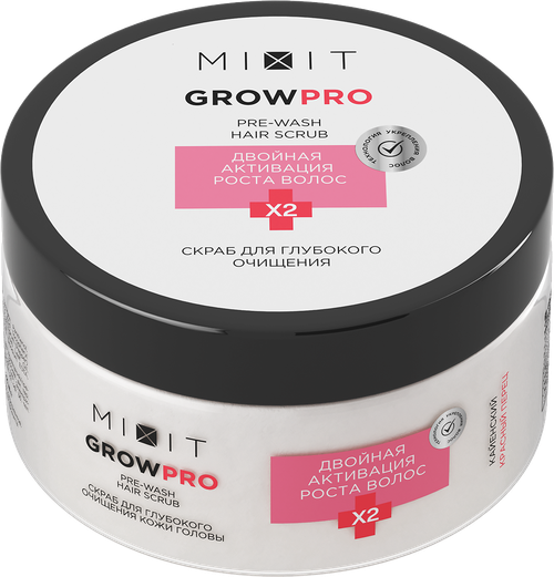 Mixit Grow Pro Скраб для глубокого очищения кожи головы Pre-Wash Hair Scrub 200 мл 1 шт