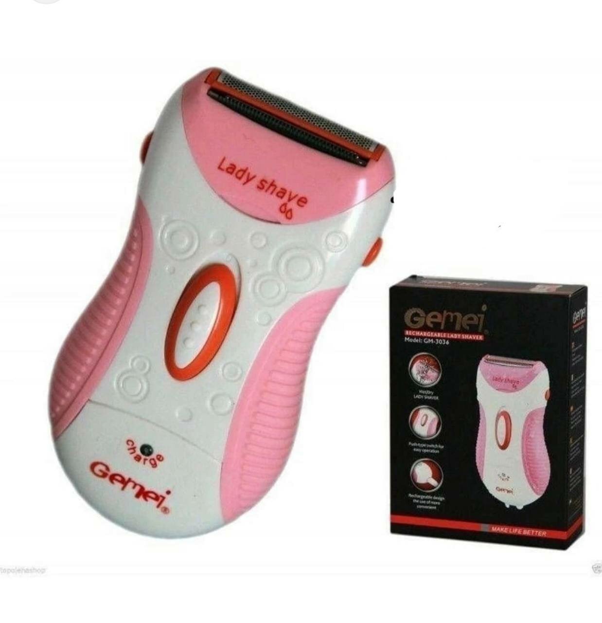 фото Geemy GM-3036 / профессиональный женский эпилятор / триммер для лица, для тела, для ног, для бикини и подмышек / водонепроницаемый