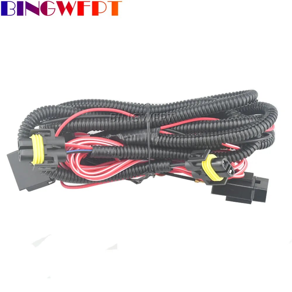 Противотуманный кабель с предохранителем для VW New Polo Golf Jetta MK5 MK6 Skoda Octavia, 12 В, WIRE