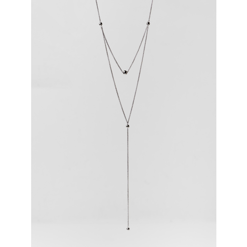 Колье РЕСУРС длина 56 см белыйсерый 3665₽