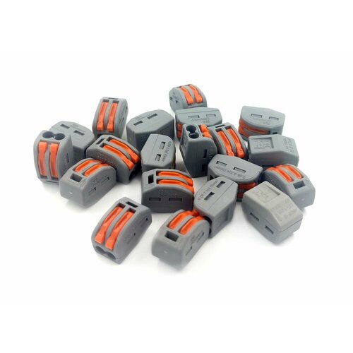 Упаковка клемм 2-х контактные - 20 шт.