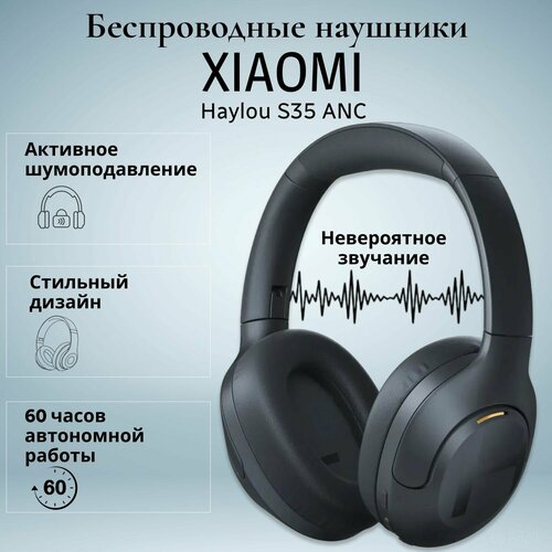 Xiaomi Haylou S35 ANC Наушники беспроводные активное шумоподавление цвет синий 6890₽
