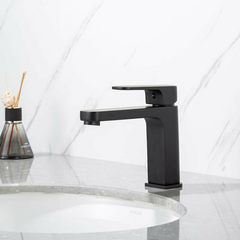 Смеситель для раковины Frap H89 F1089-6, латунь цвет черный .