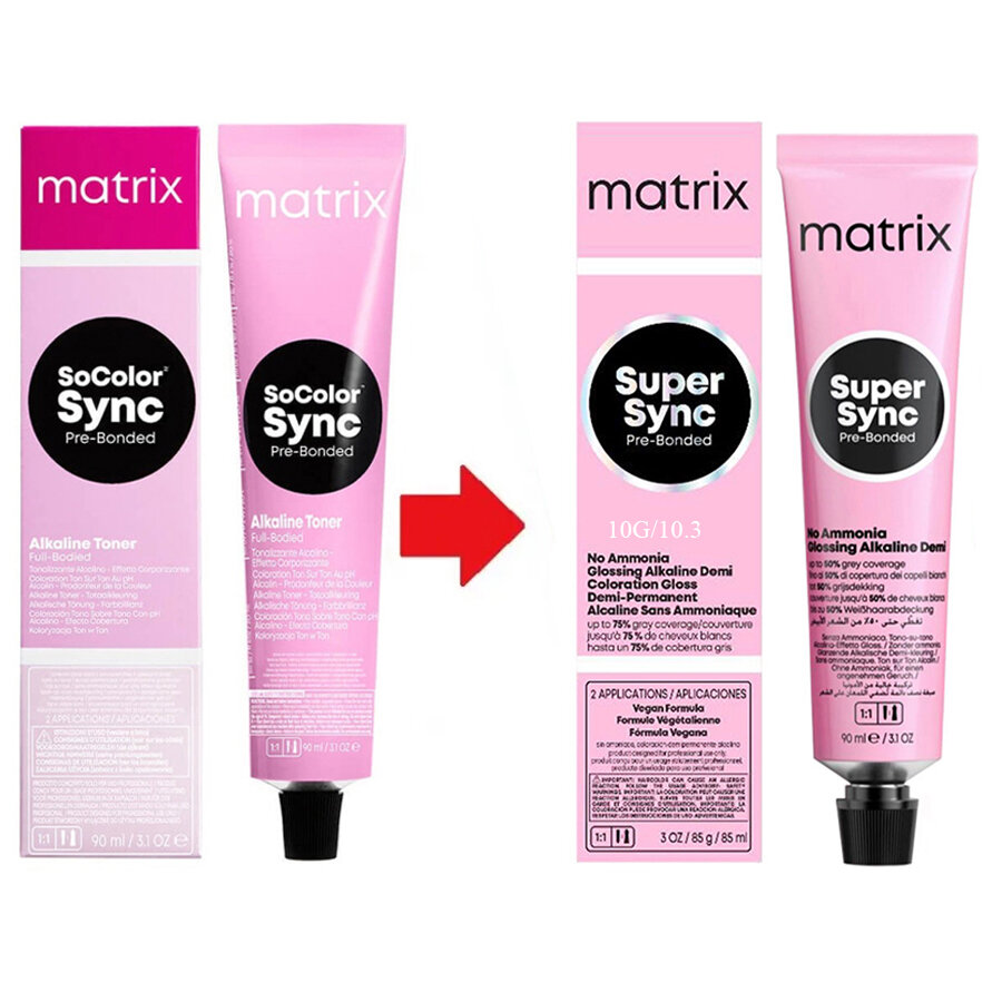 Matrix Super Sync 10G Очень-очень светлый блондин золотистый 90 мл — фото 1