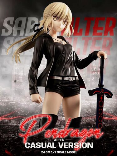 Изображение товара Аниме фигурка Saber Altria Pendragon Alter Casual Ver. 24 см