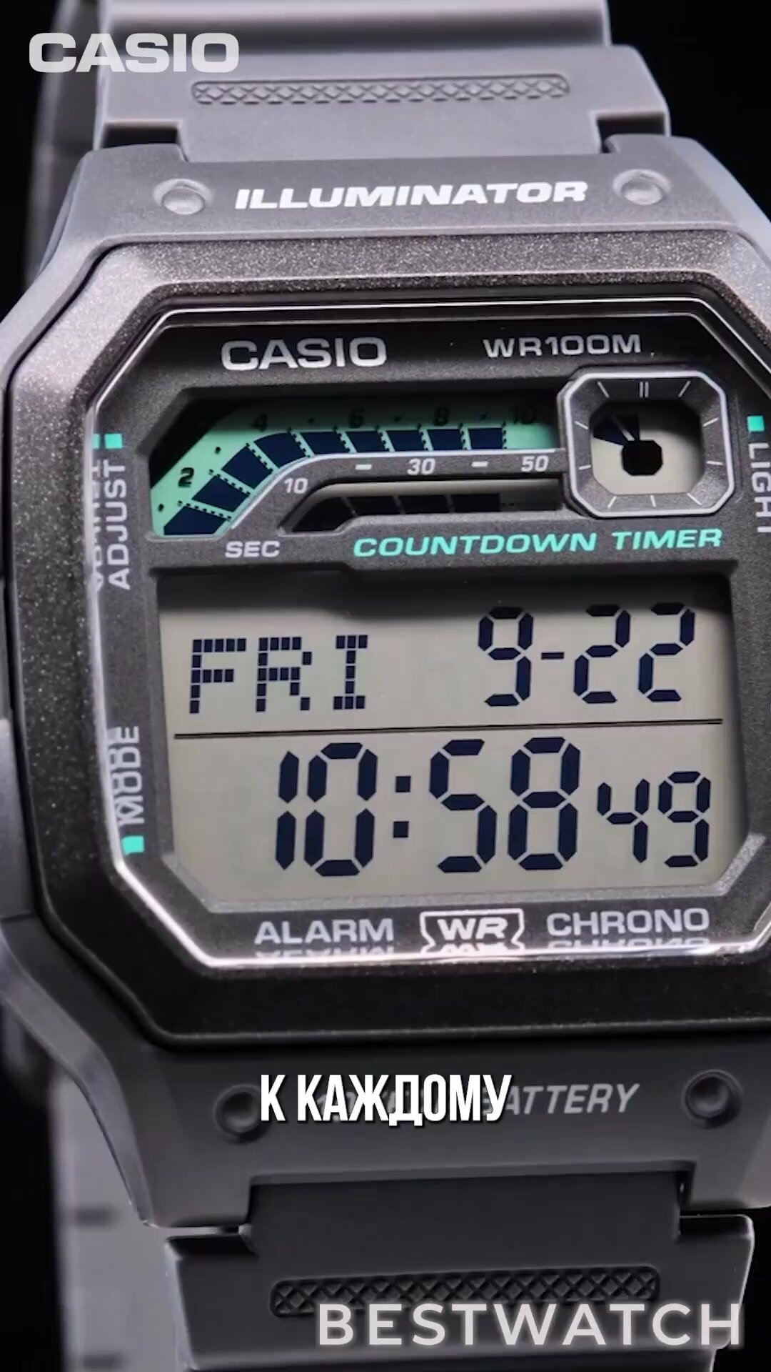 Наручные часы CASIO, серебряный — фото 1