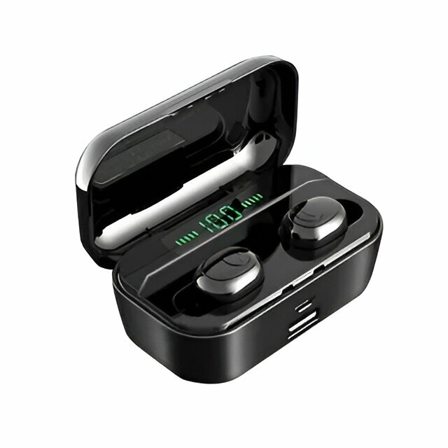 Беспроводные наушники Bluetooth с функцией PowerBank и LCD дисплеем M5 — фото 1