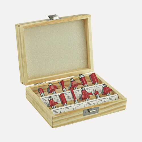 Изображение товара Набор фрез по дереву P.I.T. 12шт(ACTW09-012B)