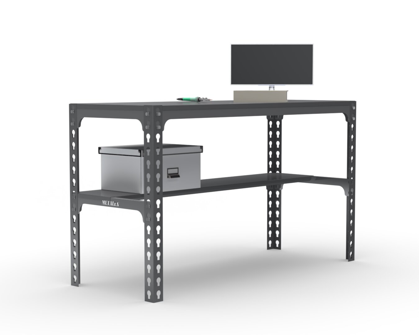 Стол металлический Metalex 750х1000х500 серый