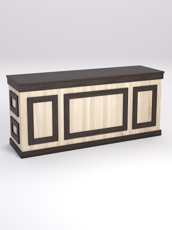 Стол для цветочного магазина "букет" №6, столешница ДСП 25мм, Дуб Сонома и Дуб Венге