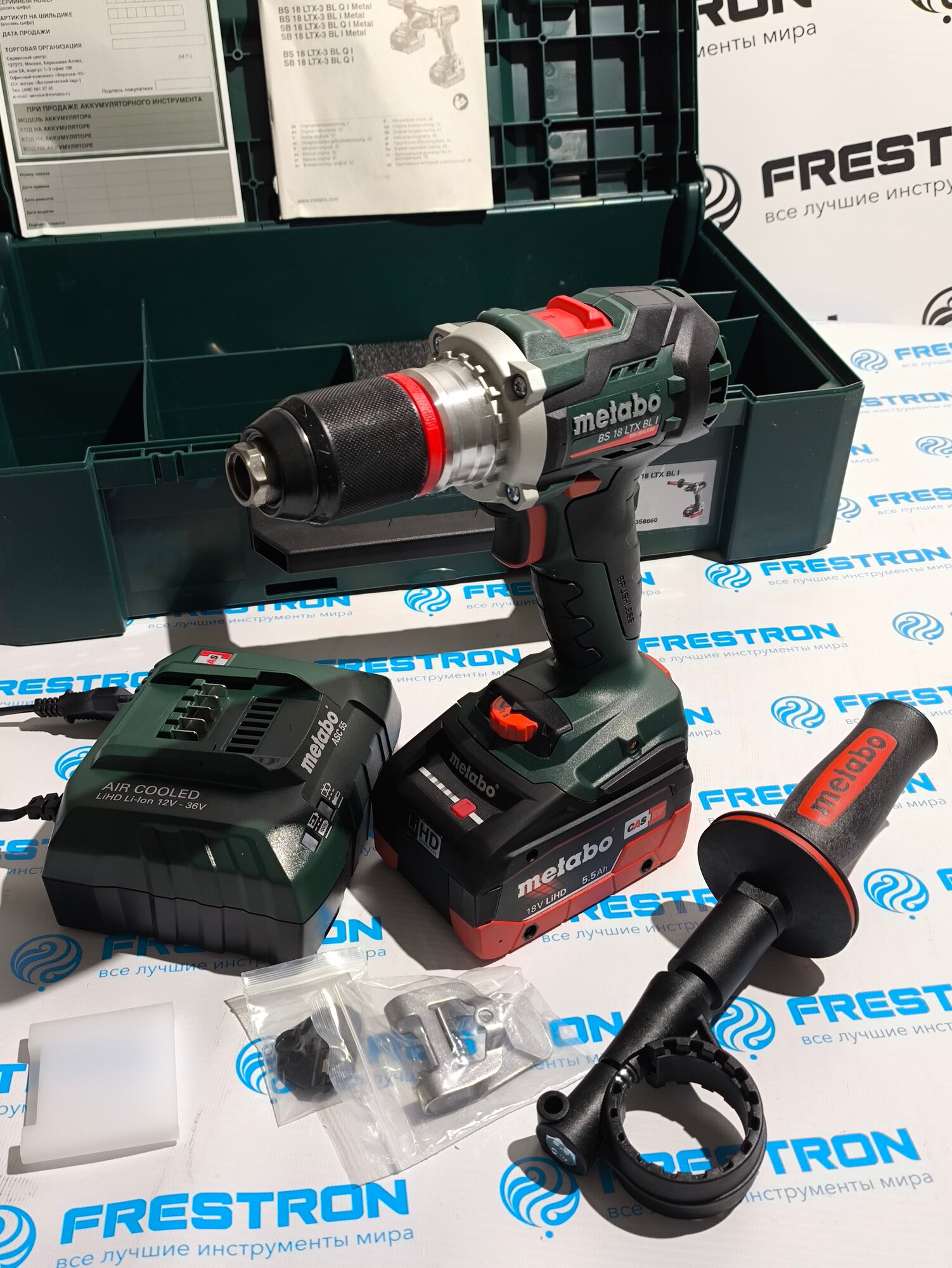 METABO BS 18 LTX BL I арт. Т03901 аккумуляторная дрель-шуруповерт,1 акб+зарядник+кейс