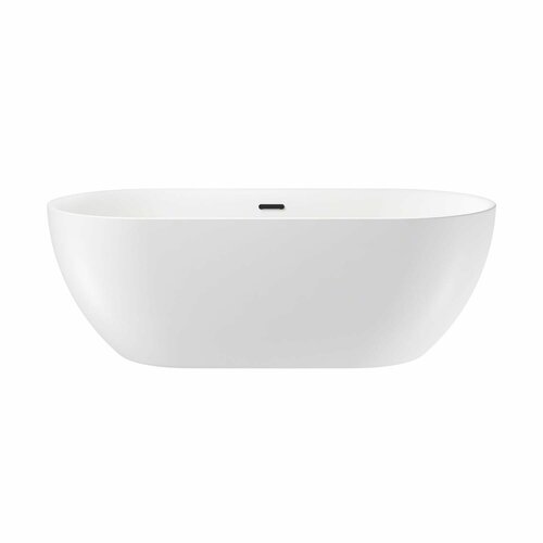 фото Акриловая ванна wellsee chic riviera 179х85 236803003 цвет белый глянцевый черный матовый