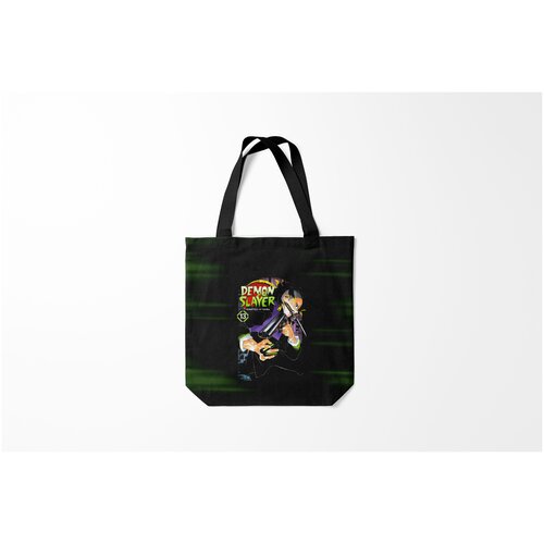 фото Сумка-шоппер / 40х40 см / аниме / клинок рассекающий демонов demon slayer kimetsu no yaiba burnettie
