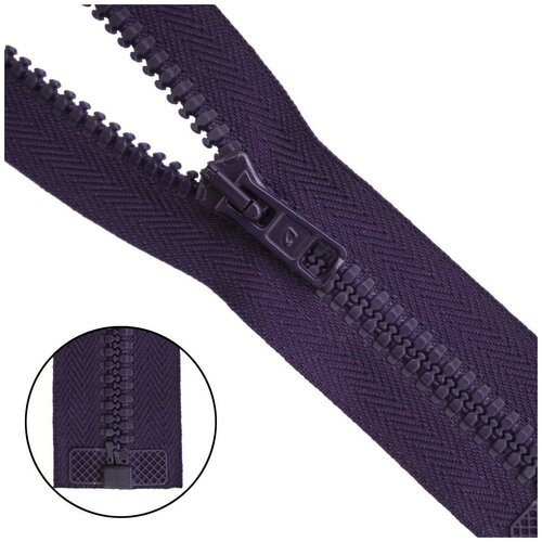 фото Молния "трактор", т10 (6 мм), 1 замок, 40 см (2076), без бирки, 25 штук, цвет 032 фиолетовый (количество товаров в комплекте: 25) arta