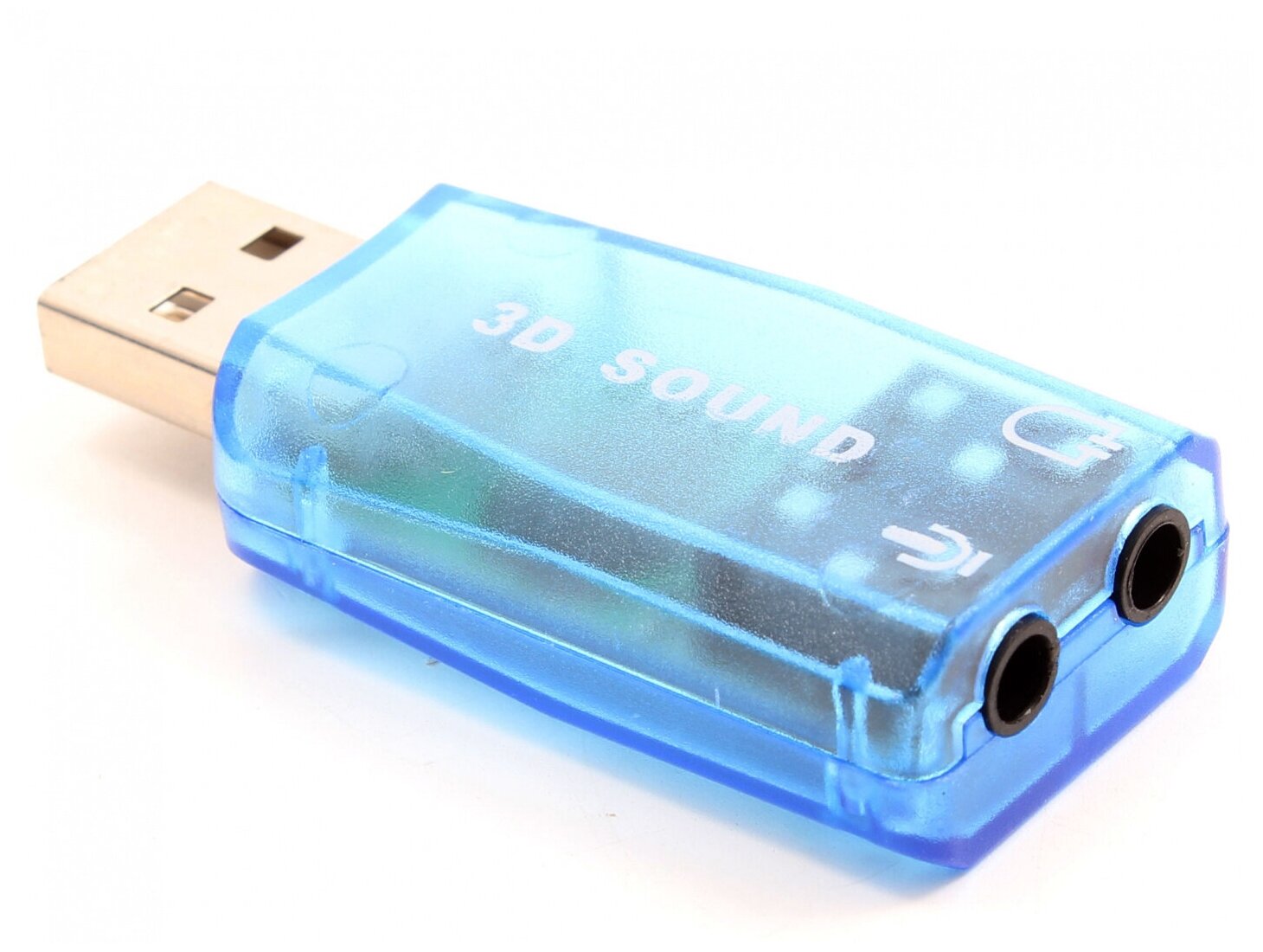 Звуковая карта USB 2.0 ASIA USB 6C V 849275 TRUA3D (C-Media CM108) 2.0 channel out 44-48KHz (5.1 virtual channel) RTL