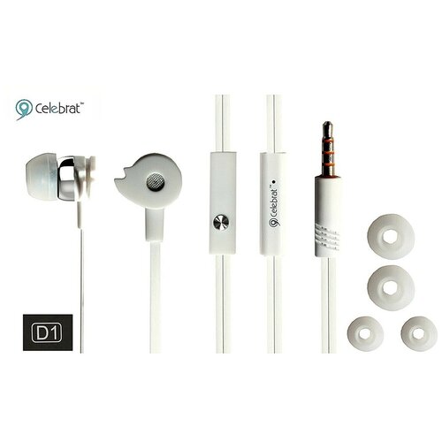 Наушники с микрофоном Celebrat D1 Magic Wheel Белый 59900₽