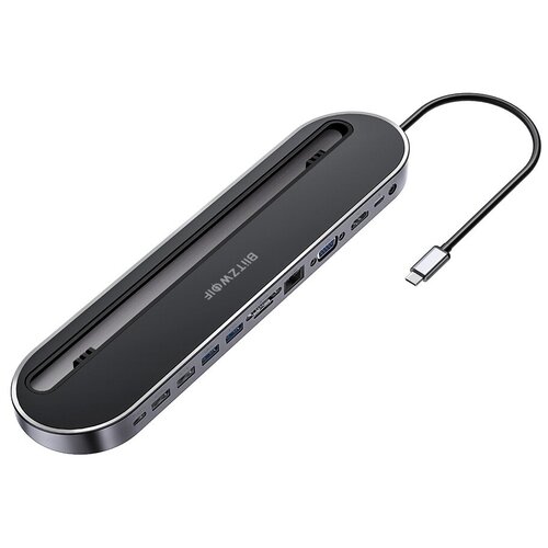USB-Хаб BlitzWolf BW-TH9 12 in 1 USB C Docking Hub Black 1179900₽
