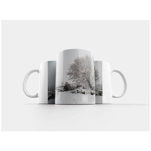 фото Кружка "зима, снег, деревня" 320 мл lotsprints