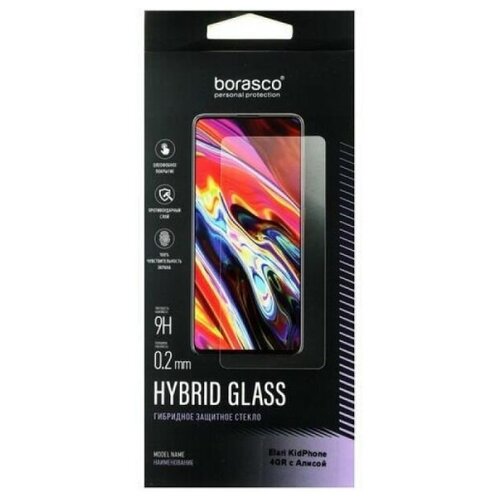 Защитное стекло BoraSCO Hybrid Glass для Elari KidPhone 4GR с Алисой защитное стекло borasco для tcl tab 10l hybrid glass 71612