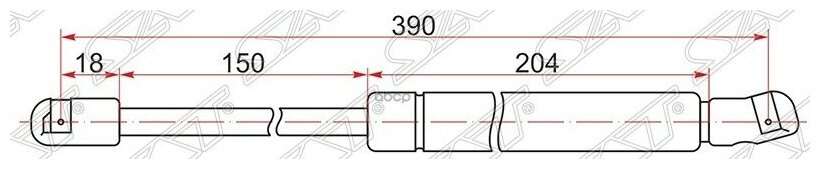 Амортизатор Капота Nissan Cefiro/Maxima A33 98-03 Rh=Lh Sat арт. ST-65470-2Y010