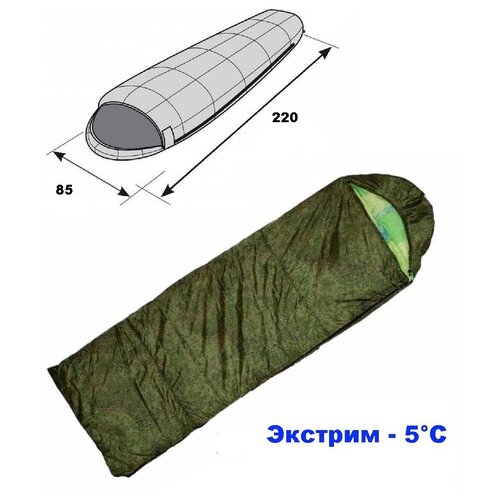 Спальный мешок Борей -5 камуфляж (пиксель)