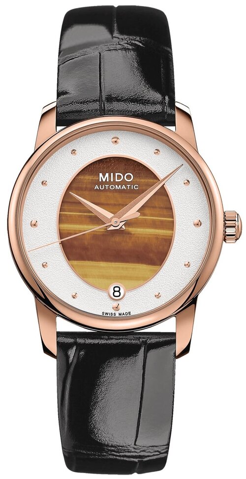 Наручные часы Mido Baroncelli, золотой, коричневый