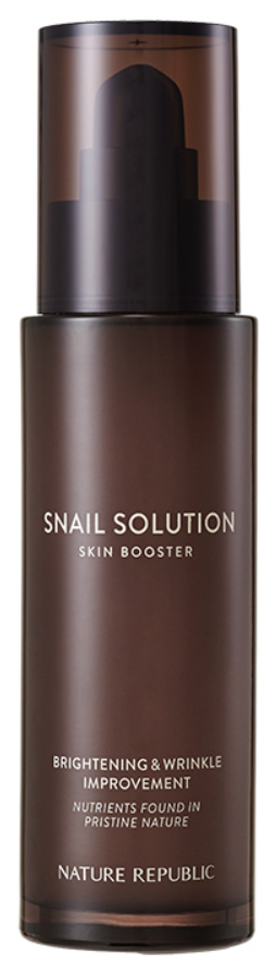 Бустер Тонер для лица Корейская косметика SNAIL SOLUTION SKIN Booster Nature Republic Корея 130 мл