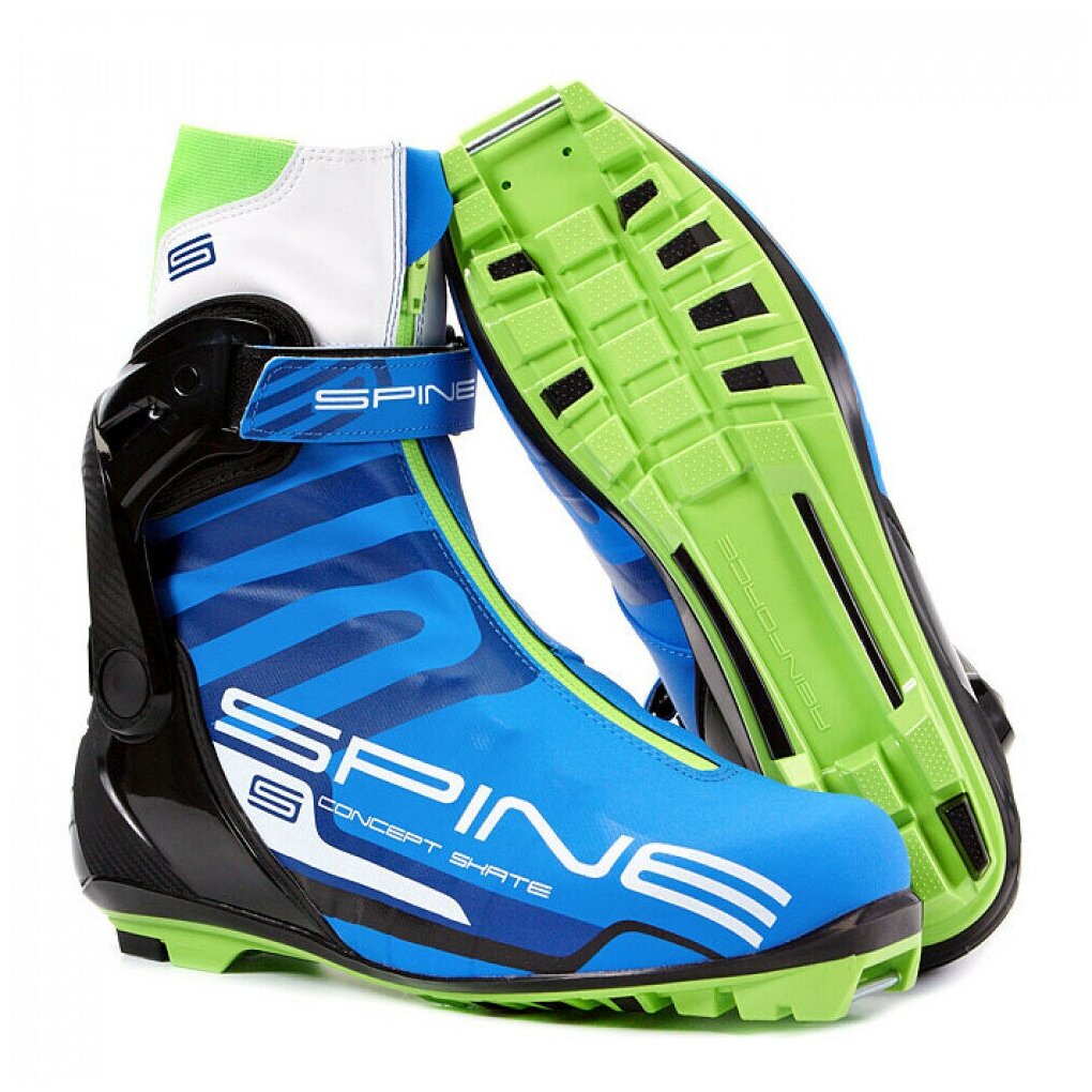 Ботинки для беговых лыж Spine Concept Skate PRO, Синий, размер 46 - фото №9