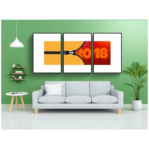 фото Набор модулных постеров для интерьера "молния, календарь, photoshop" 60x90 см. в тубусе, без рамки lotsprints