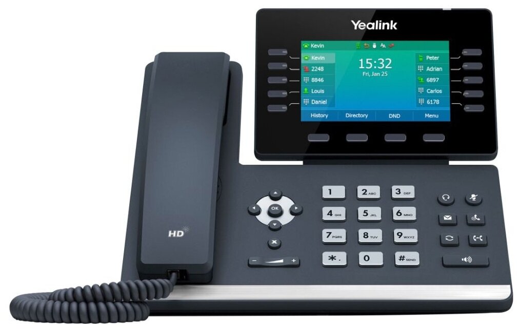 Телефон IP Yealink SIP-T54W черный