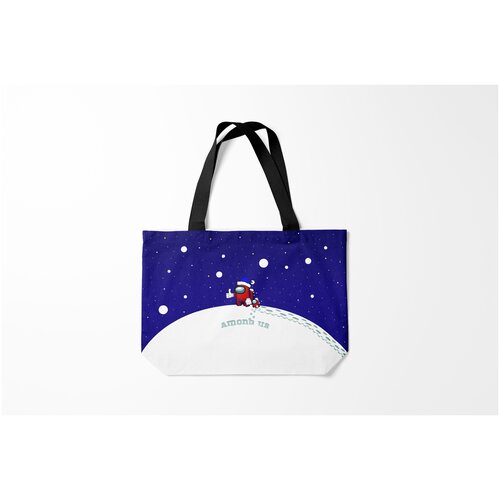 фото Сумка-шоппер / 46х35 см / геймерам / among us зимний burnettie