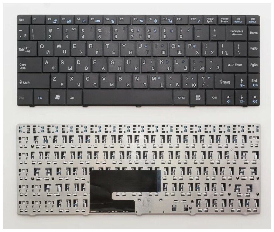 Клавиатура для ноутбука MSI V103522AK1 черная черный шлейф 1080₽