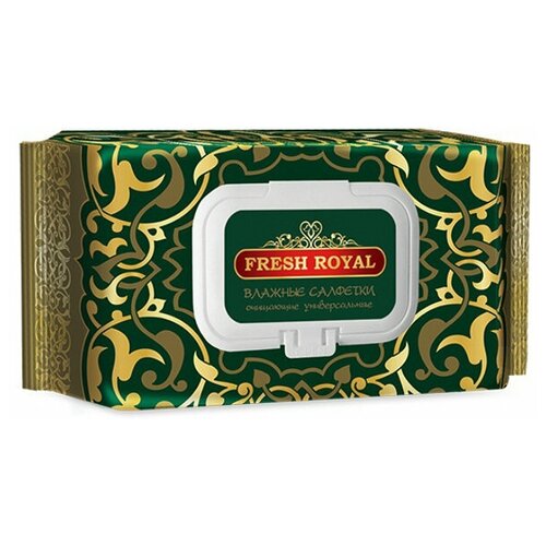 Салфетки влажные №120 очищающие FRESH ROYAL влажные салфетки fresh royal универсальные 150 шт