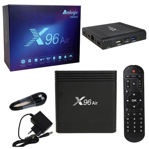 Медиа-приставка X96 Air - 4Gb/32Gb Android 9,0 Медиаплеер Smart tv IPTV OTT приставка 4K HD H.265