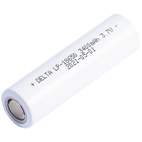 Delta LP-18650 3400mAh Аккумулятор цилиндрический (Li-Pol) 3400мАч 3.7 В, с защитой от перезаряда, глубокого разряда, перегрузки по току, короткого замыкания