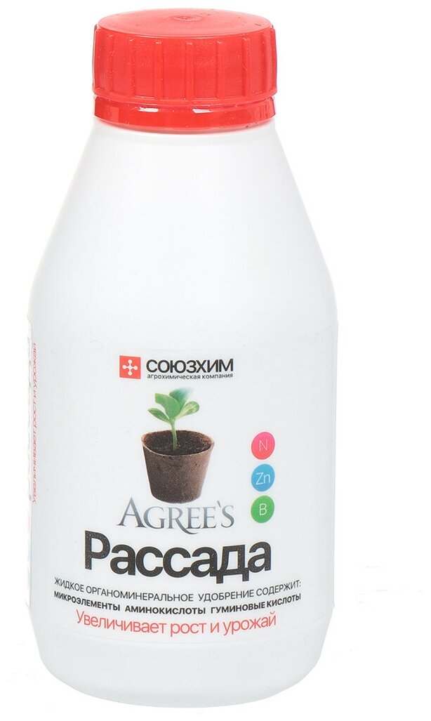 Удобрение Рассада  органоминеральное  жидкость  250 мл  Agree s