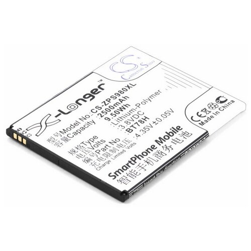 фото Аккумулятор для телефона zopo c2, zp980 (bt78h, bt78s, bt78t) sino power