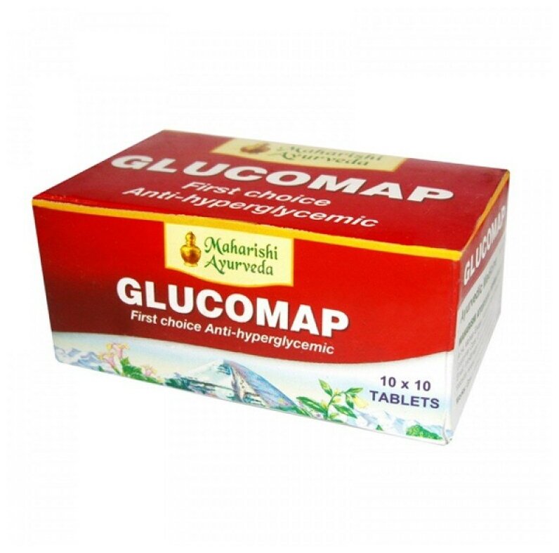 Глюкомап Махариши Аюрведа (Glucomap Maharishi Ayurveda) 100 таблеток