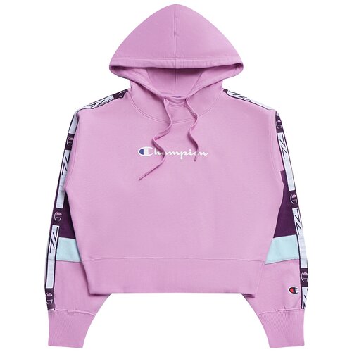 Толстовка женская Champion Colour Block Jacquard Logo Tape Fleece Hoodie / M