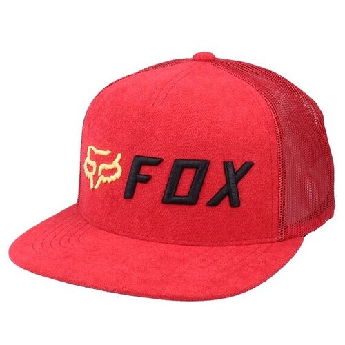 фото Бейсболка fox apex snapback hat (красно- черный, one size)