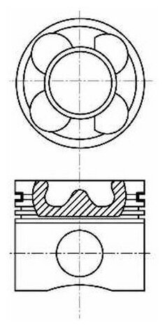 Поршень Nural 87-114405-10