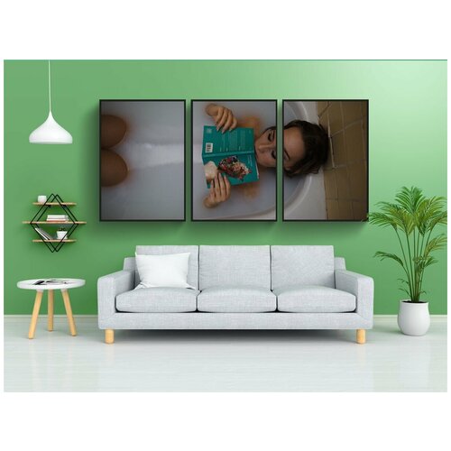 фото Набор модулных постеров для интерьера "люди, женщина, девочка" 60x90 см. в тубусе, без рамки lotsprints