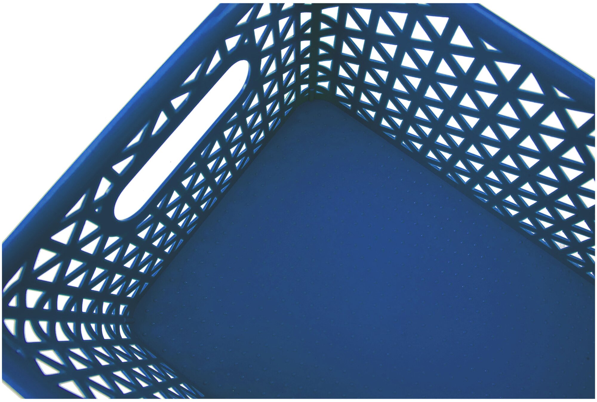 Корзина для хранения с крышкой, "ILAN-PLAST", синяя, 1 шт. - фотография № 4