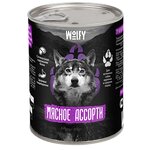 Влажный корм для собак Wolfy мясное ассорти (для средних и крупных пород) - изображение