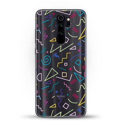фото Силиконовый чехол цветной узор на xiaomi redmi note 8 pro andy & paul